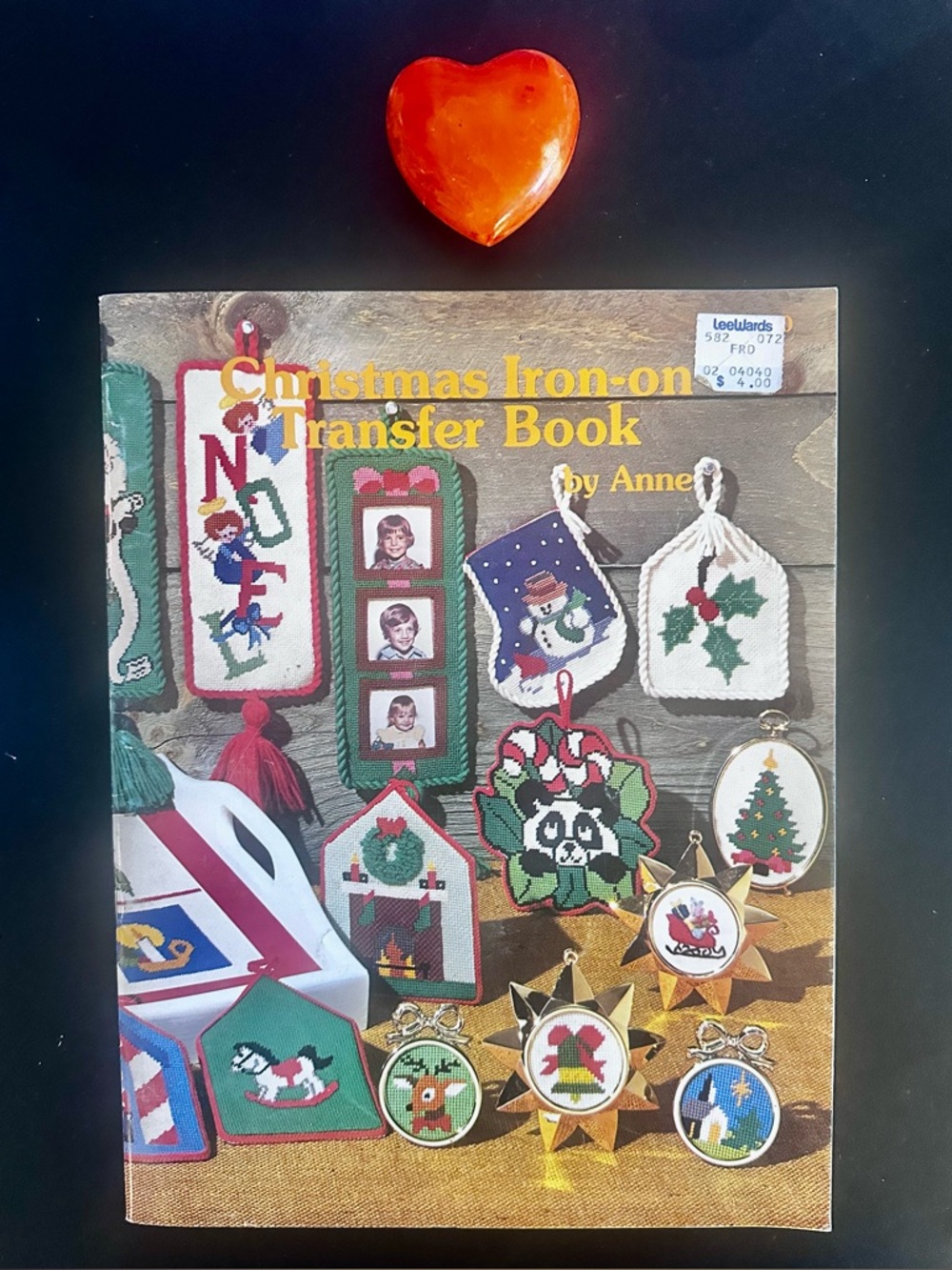 Vintage Christmas Needlepoint Iron On Transfer Pattern Book Yarn Barn Crewel